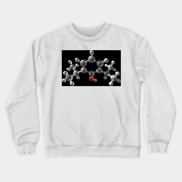 Propofol molecule (C004/1913) Crewneck Sweatshirt by SciencePhoto